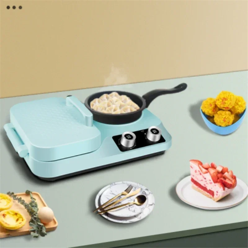 Breakfast Sandwich Press - เครื่องทำอาหารเช้า 4-in-1 / เครื่องทำอาหารเช้าขนาดเล็กสำหรับใช้ในบ้าน, เครื่องทำแซนวิช, เครื่องปิ้งขนมปัง/เครื่องทำโทสต์