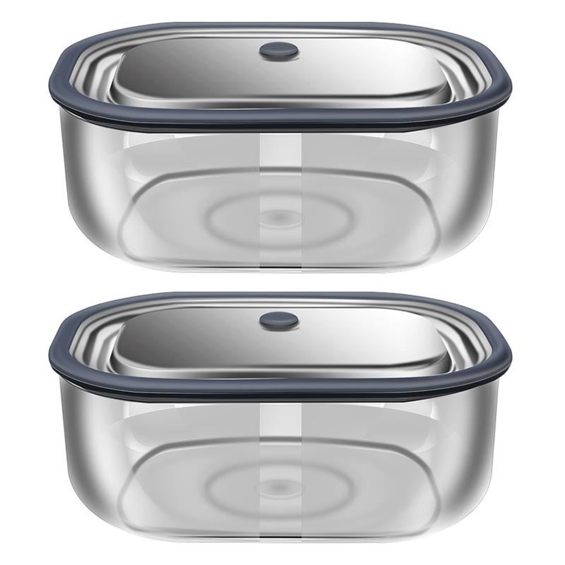 Meal Prep Glass Containers - กล่องแก้วบอโรซิลิเกตทรงสี่เหลี่ยมผืนผ้าสูงสำหรับกล่องข้าวกลางวันเก็บความร้อนไมโครเวฟกล่องเก็บรักษากล่องอาหารกลางวันแบบปิดผนึกกรอบพร้อมฝาปิด
