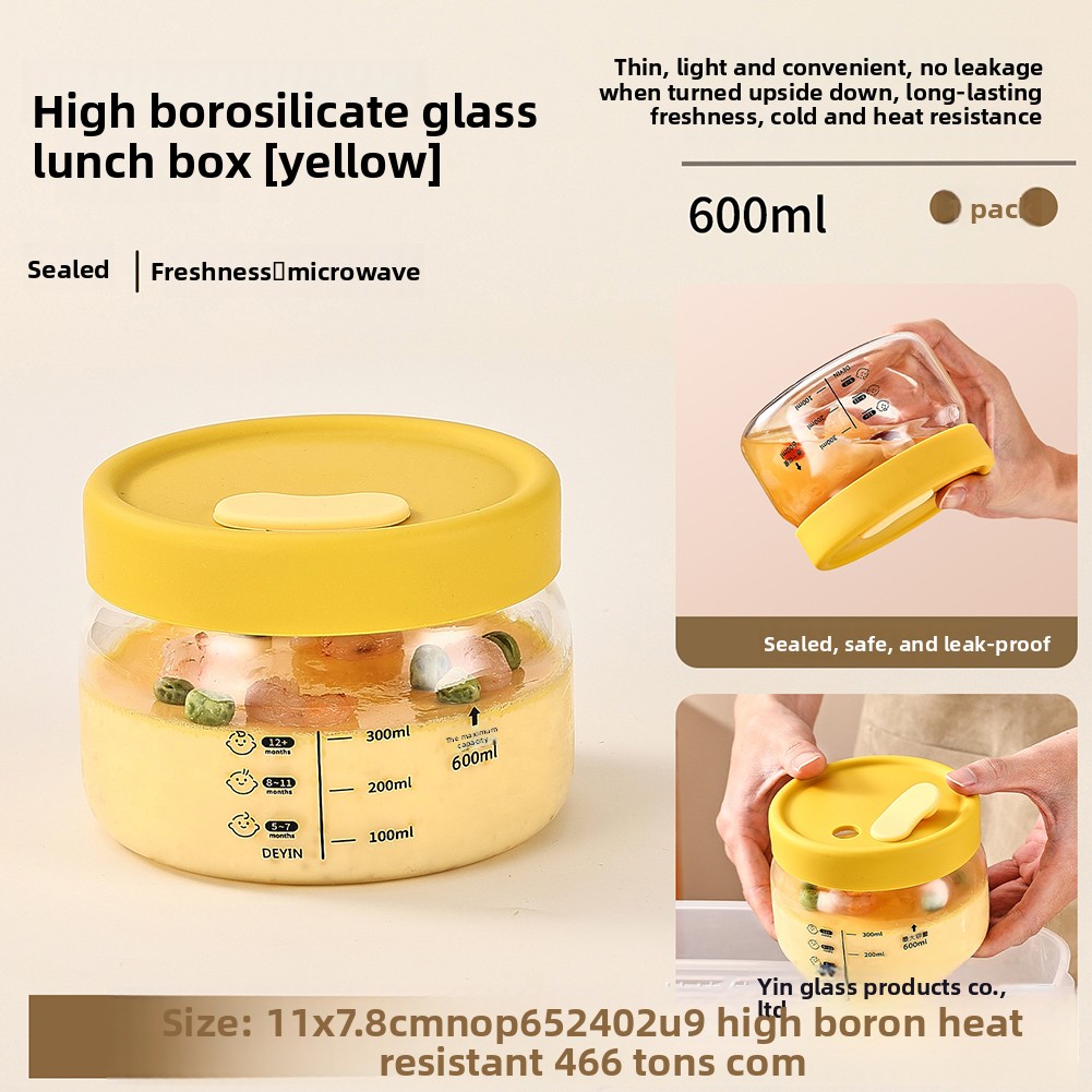 Meal Prep Glass Containers - ภาชนะเก็บอาหารแก้ว Airtight Leakproof ชามอาหารกล่องอาหารกลางวัน Bento เตาอบไมโครเวฟเครื่องล้างจานปลอดภัยบรรจุอาหารกลางวัน