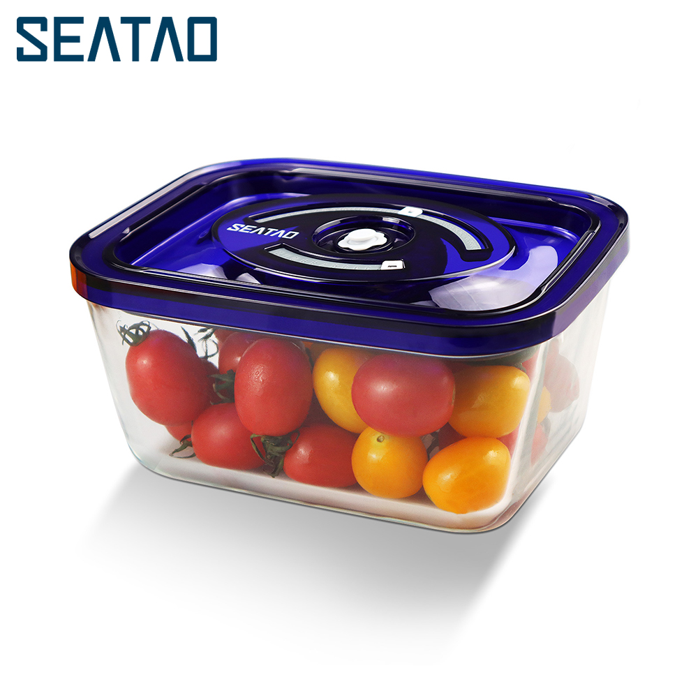 Meal Prep Glass Containers - SEATAO คอนเทนเนอร์อาหาร Preserve หมักสูญญากาศซีล Airtight พร้อมฝาปิดภาชนะบรรจุอาหาร
