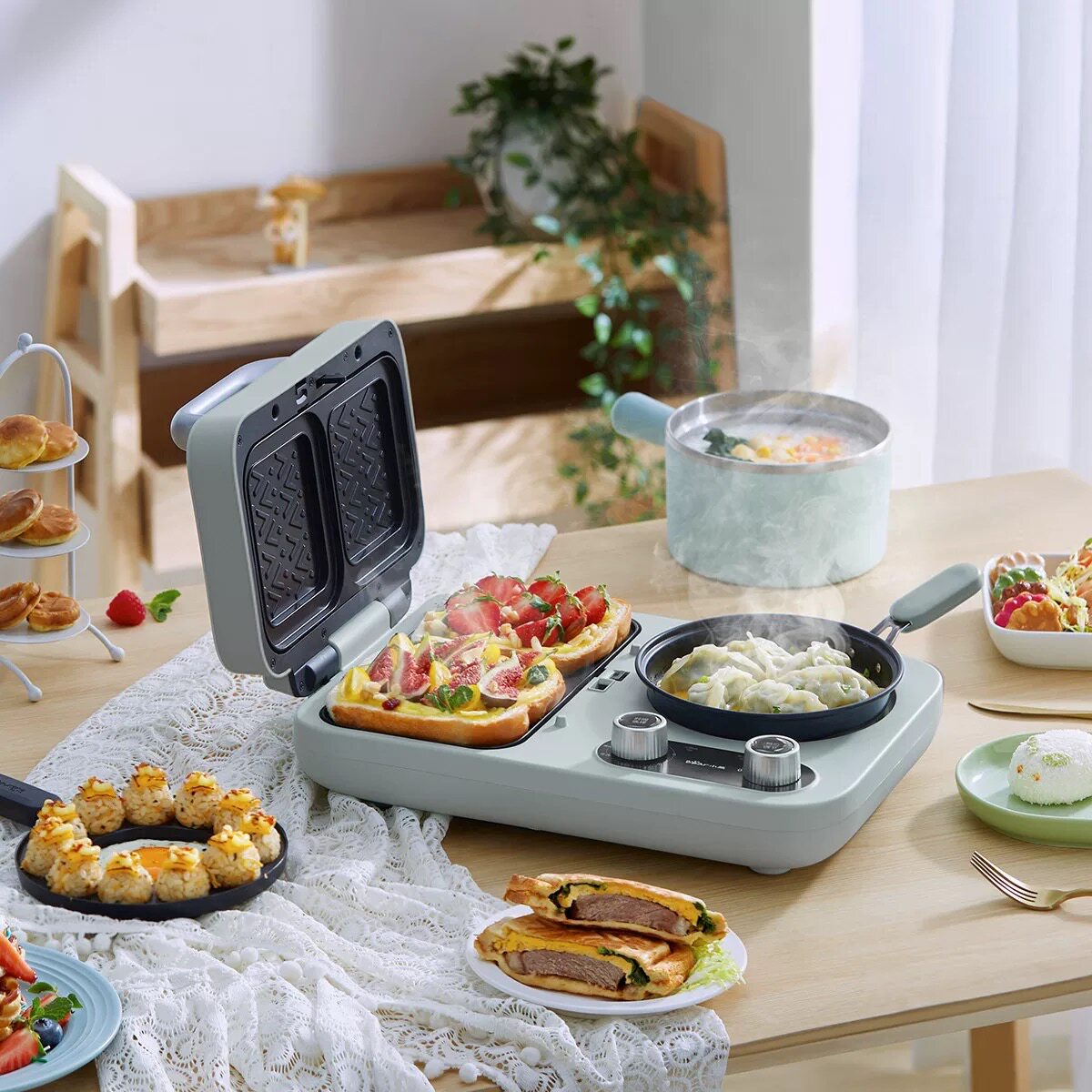 เครื่องทำแซนวิช เครื่องทำอาหาร - Breakfast Sandwich Press บทวิจารณ์และราคา