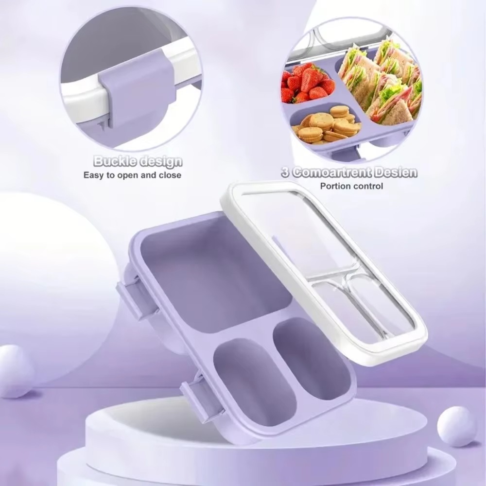 กล่องอาหารกลางวันพร้อมฝาปิด 3  - Meal Prep Jars With Lids บทวิจารณ์และราคา