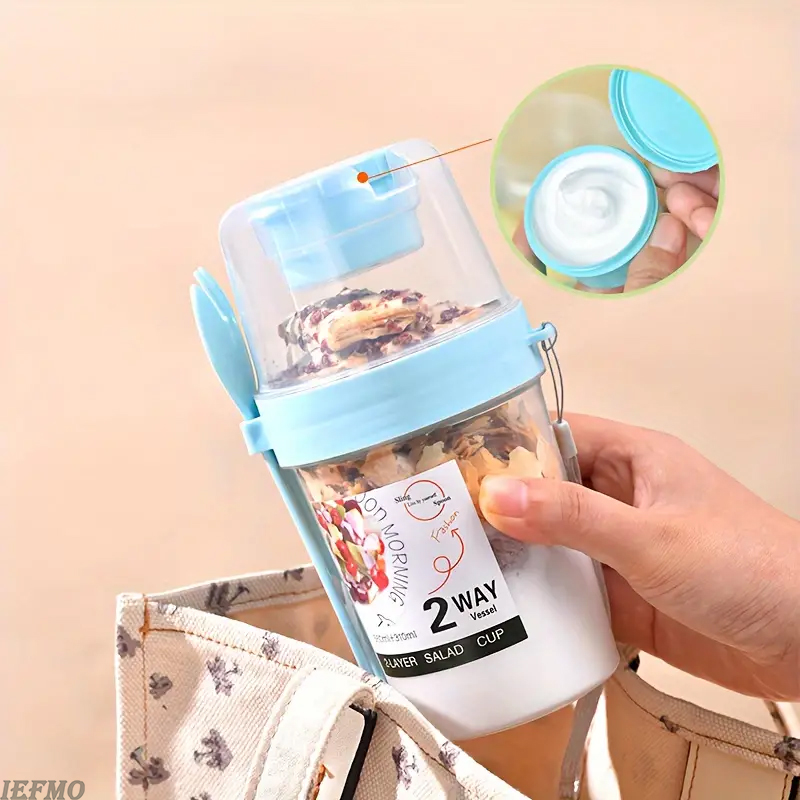 ชุดชามสลัดพกพาพร้อมส้อมในตัวแล - Meal Prep Yogurt Bowl บทวิจารณ์และราคา