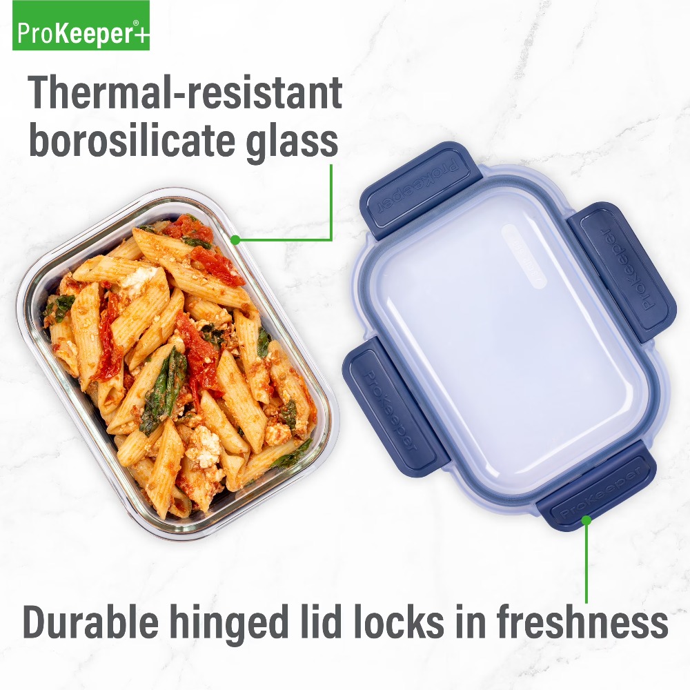 ภาชนะเก็บอาหารแก้วขนาด 2.8 คัพ - Meal Prep Glass Containers บทวิจารณ์และราคา