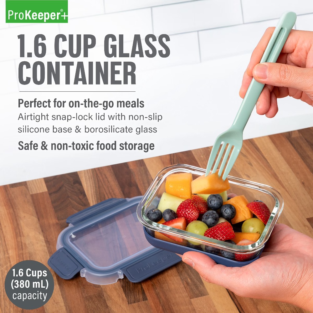 ชุดภาชนะเก็บอาหารแก้ว 2 ชิ้น ข - Meal Prep Glass Containers บทวิจารณ์และราคา