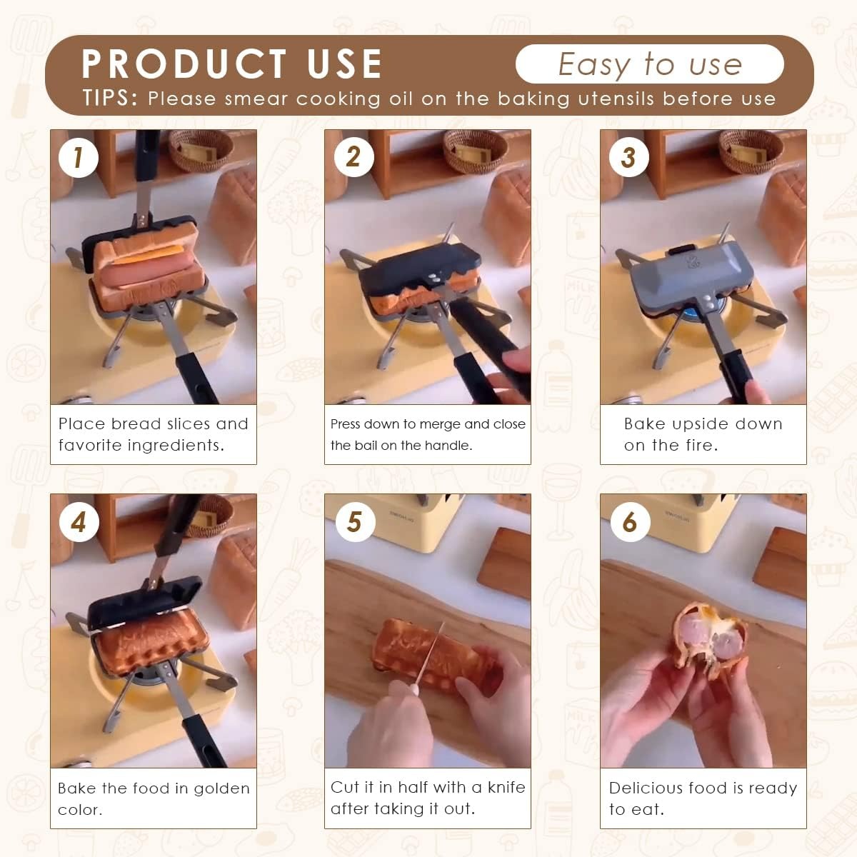 เครื่องทำแซนวิชแบบร้อน, เครื่อ - Breakfast Sandwich Press บทวิจารณ์และราคา