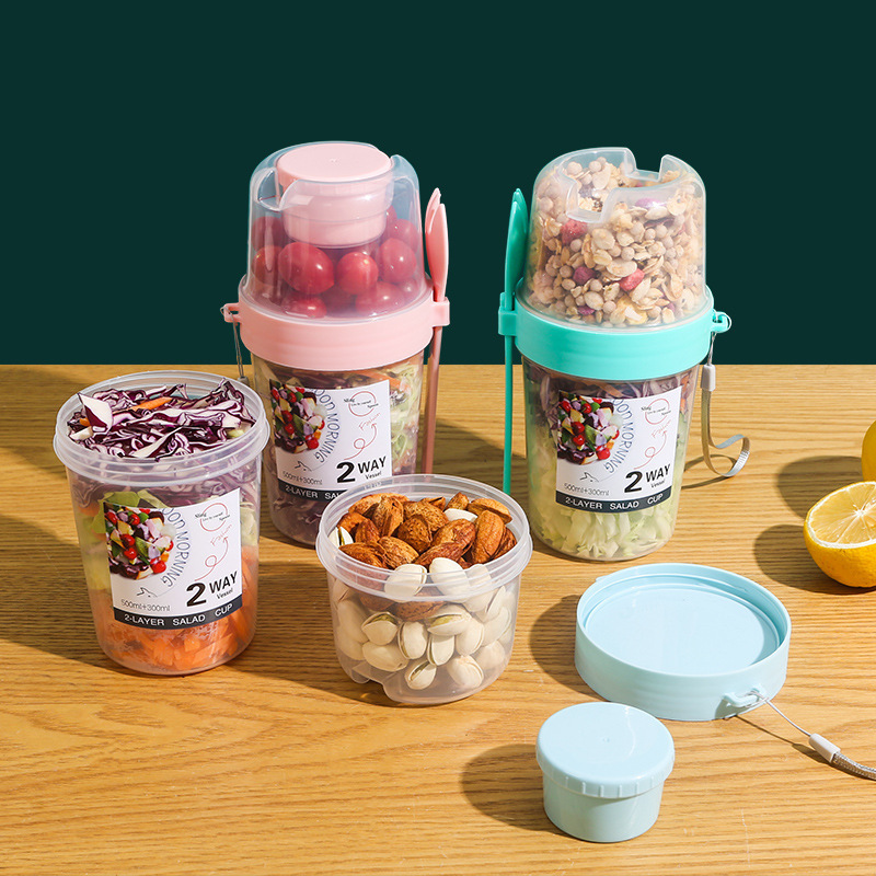 ถ้วยสลัดข้าวโอ๊ต 500 มล. + 300 - Meal Prep Oatmeal บทวิจารณ์และราคา