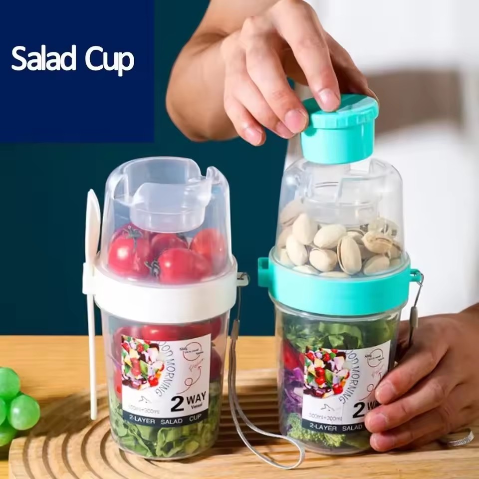 ถ้วยสลัดข้าวโอ๊ต 500 มล. + 300 - Meal Prep Oatmeal บทวิจารณ์และราคา