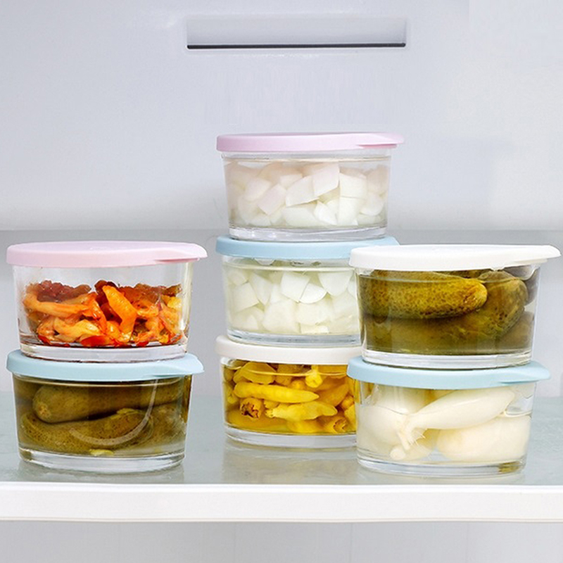 ● ภาชนะเก็บอาหารทรงกลมสำหรับใช - Meal Prep Glass Containers บทวิจารณ์และราคา
