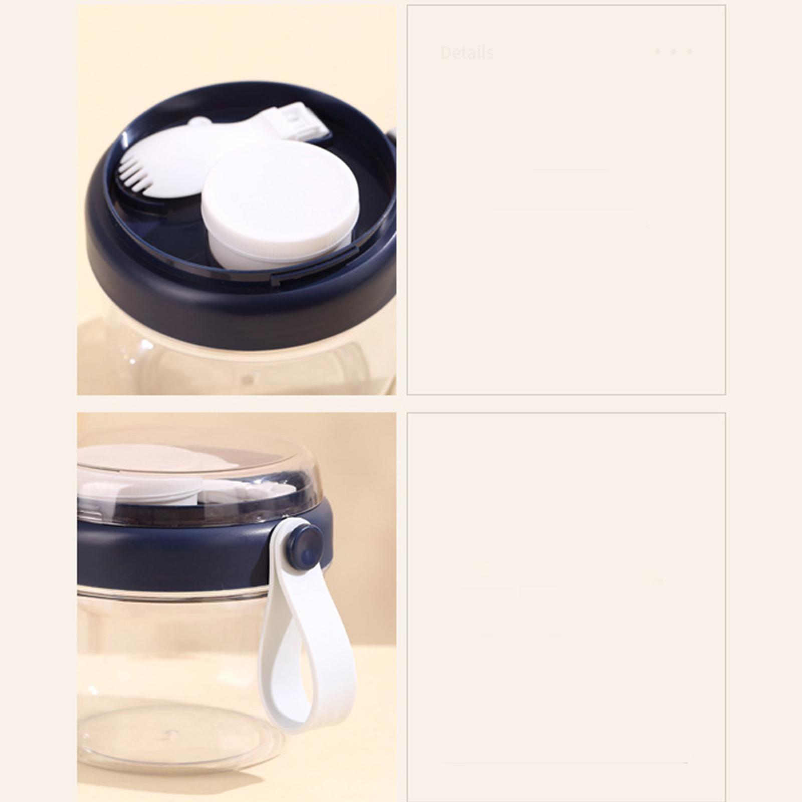ถ้วยสลัดพร้อมฝาปิดและช้อน ใช้ซ - Meal Prep Oatmeal บทวิจารณ์และราคา