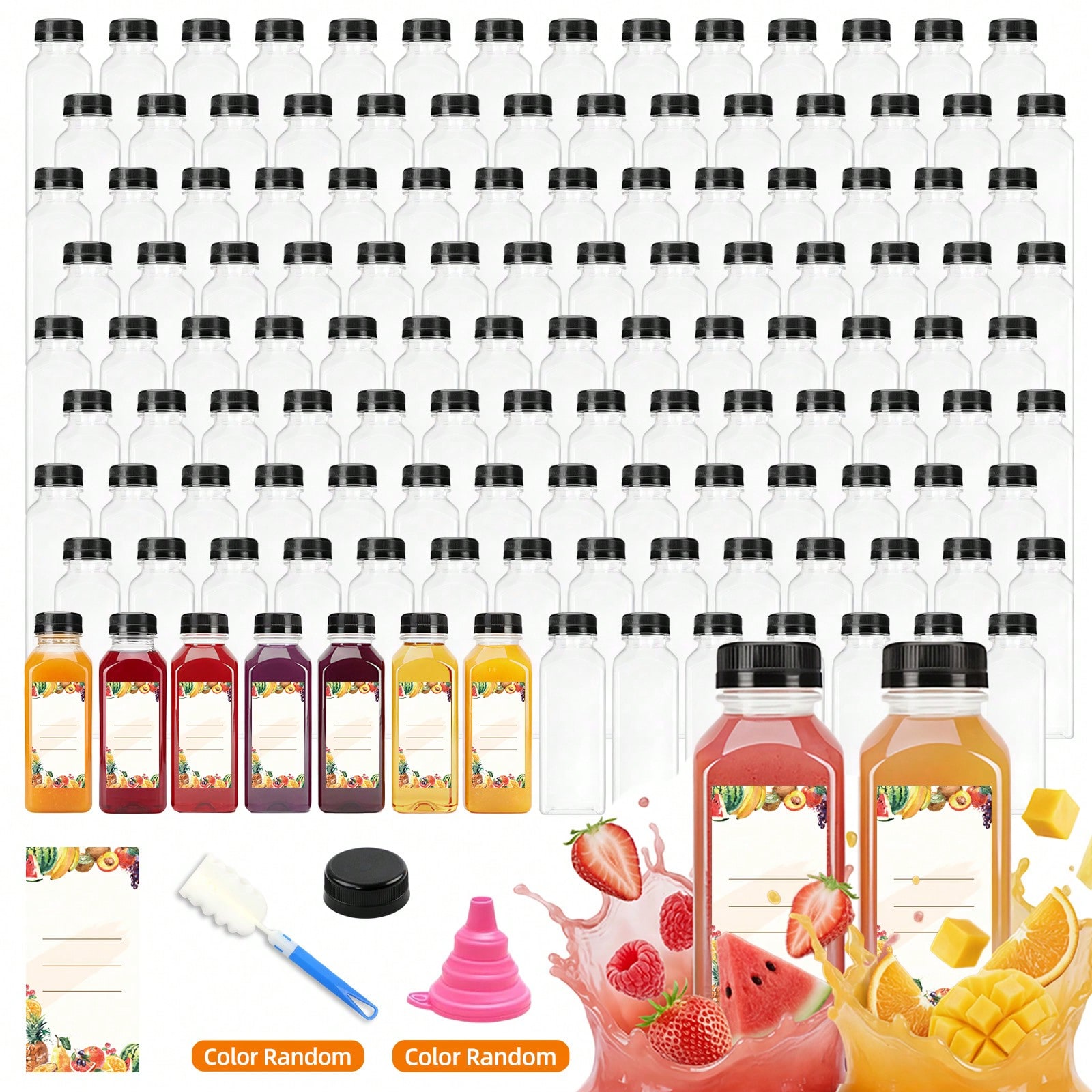 ขวดพลาสติกใสทรงทันสมัย ขนาด 12 - Meal Prep Juice บทวิจารณ์และราคา
