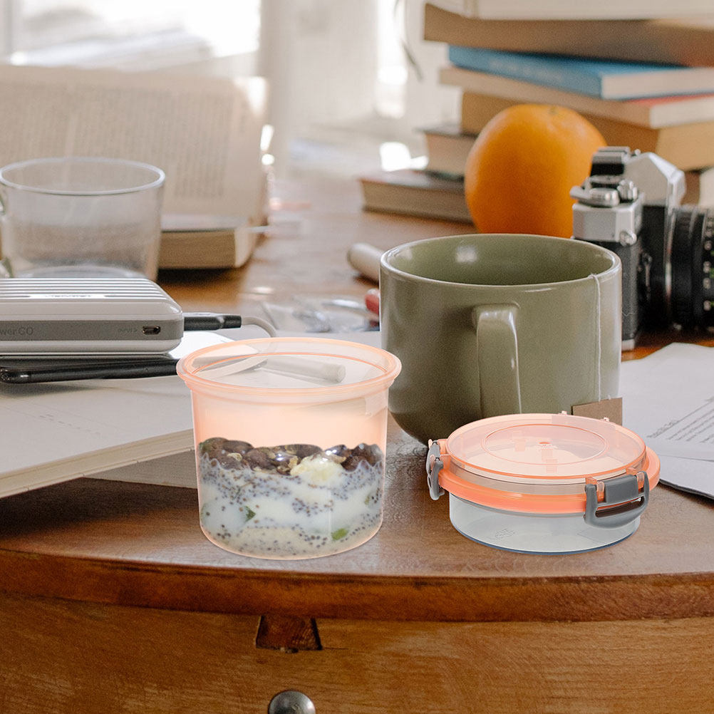 ชุดขวดโอ๊ตมีลแบบพกพา 2 ชิ้น พร - Meal Prep Jars With Lids บทวิจารณ์และราคา