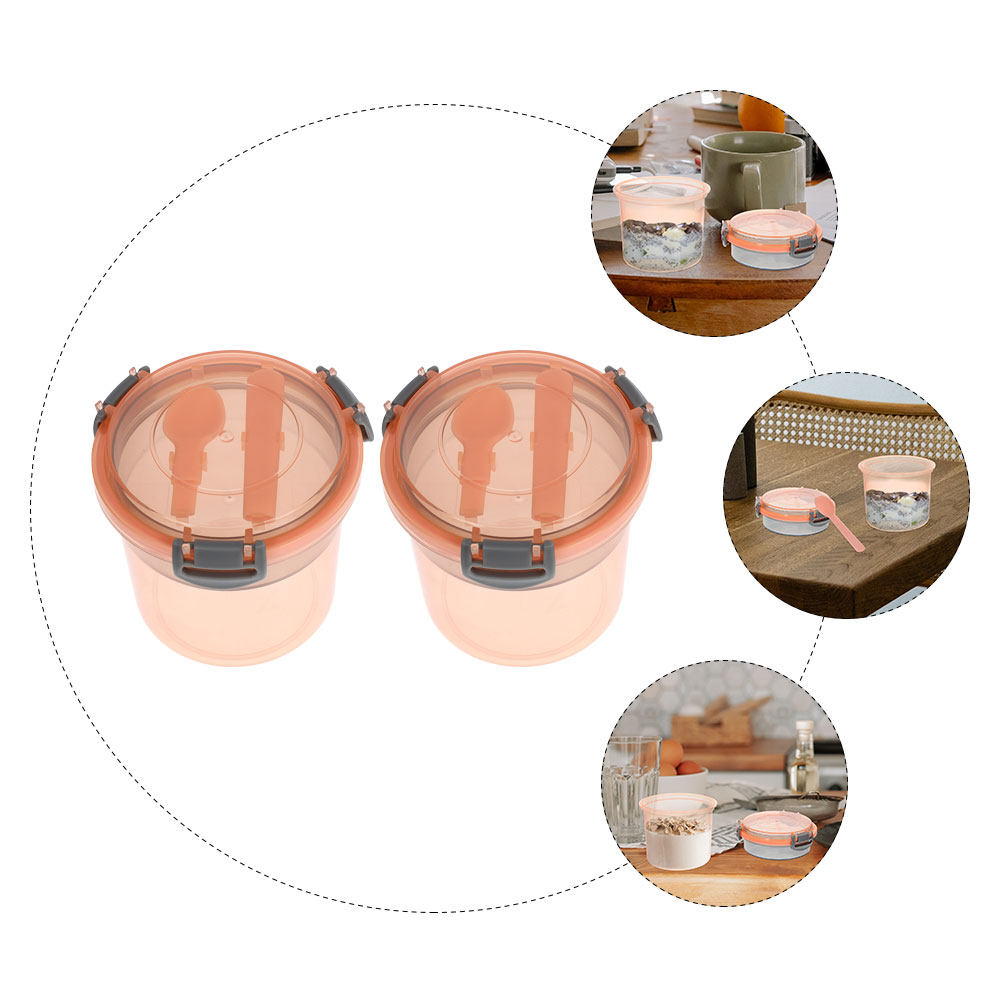 ชุดขวดโอ๊ตมีลแบบพกพา 2 ชิ้น พร - Meal Prep Jars With Lids บทวิจารณ์และราคา