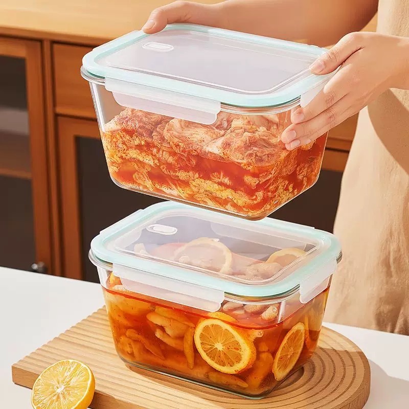 กล่องเก็บอาหารแก้วขนาดใหญ่พร้อ - Meal Prep Glass Containers บทวิจารณ์และราคา