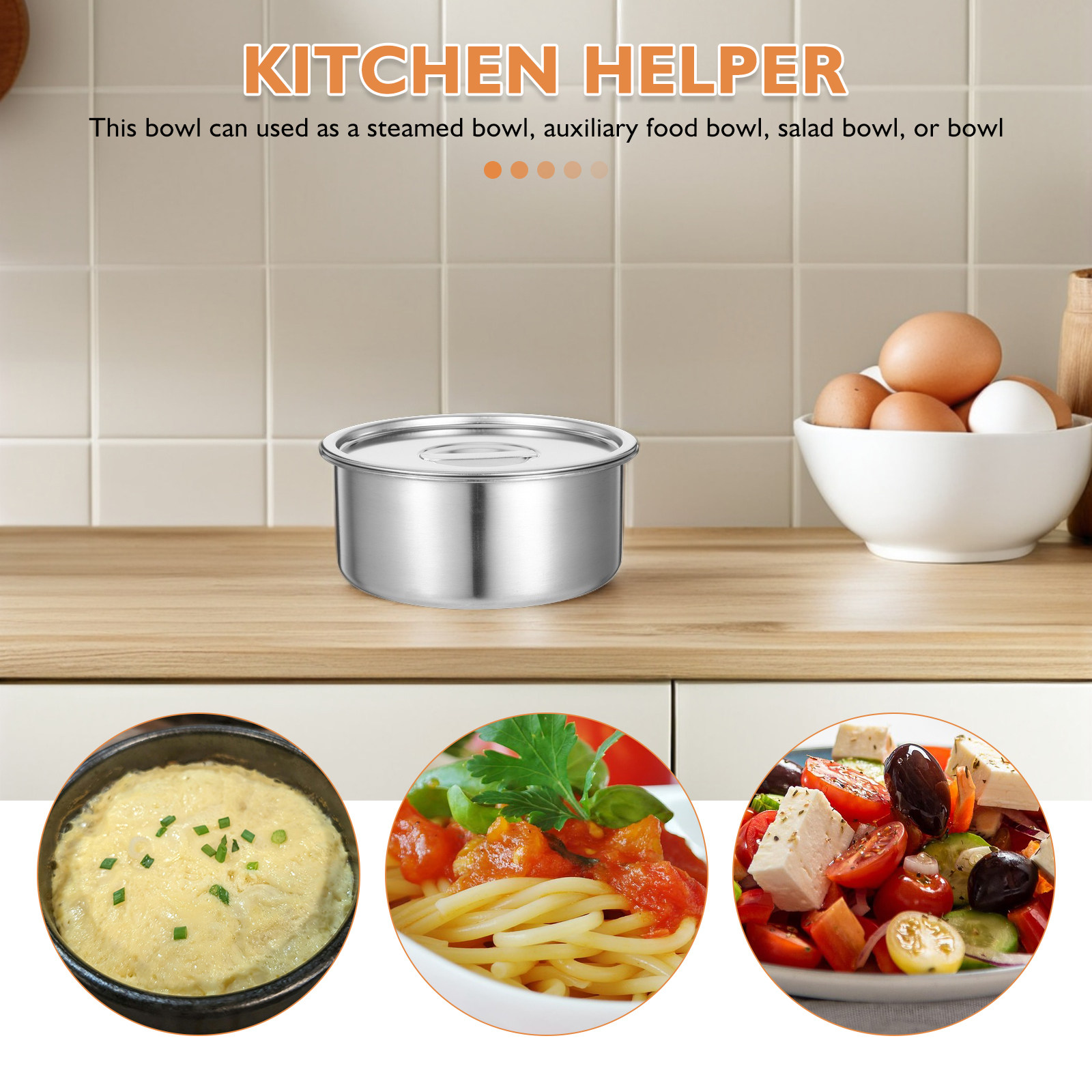 ชามไข่นึ่งสแตนเลส 14 ซม. พร้อม - Meal Prep Restaurant บทวิจารณ์และราคา
