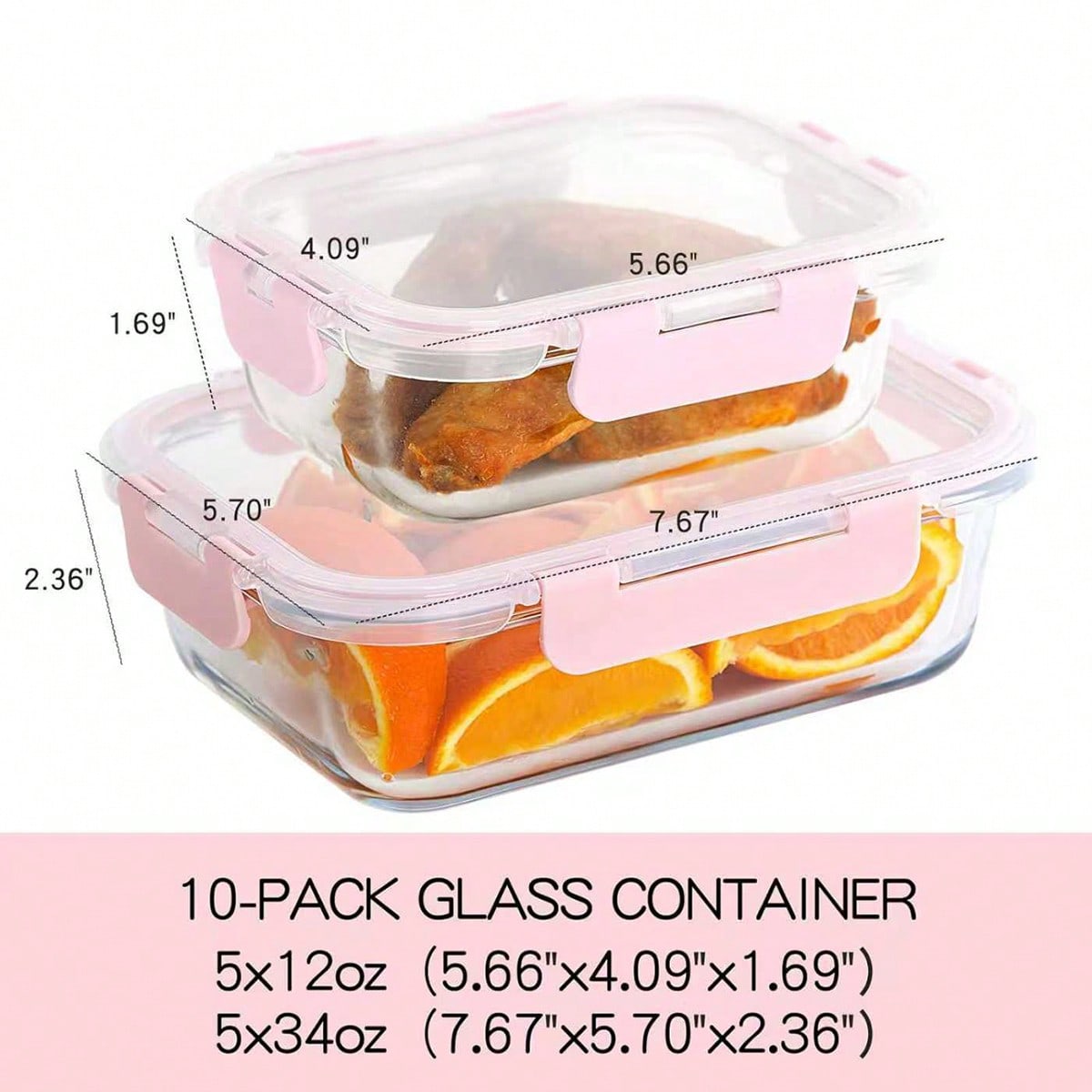 ชุดกล่องแก้วสำหรับเตรียมอาหาร  - Meal Prep Jars With Lids บทวิจารณ์และราคา