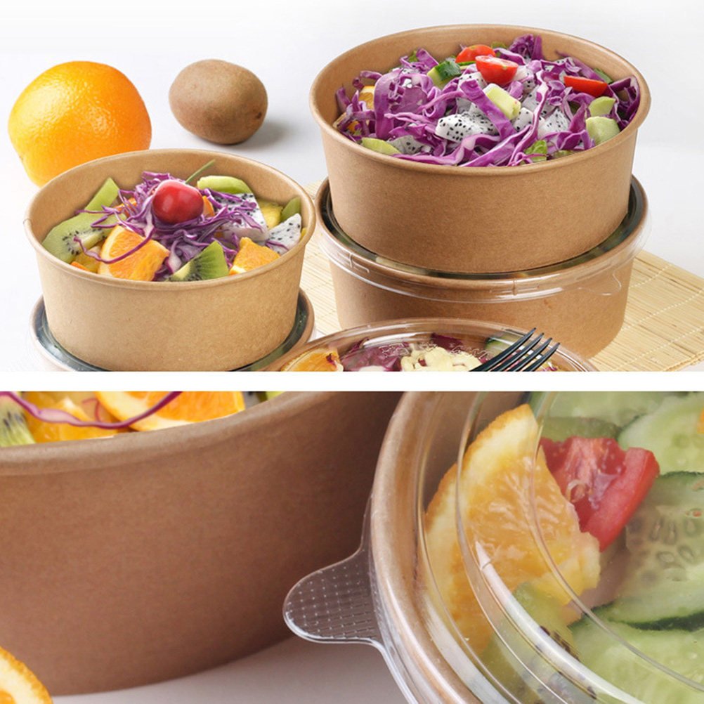 ชามกระดาษคราฟท์พร้อมฝาปิด 20 ช - Meal Prep Food บทวิจารณ์และราคา