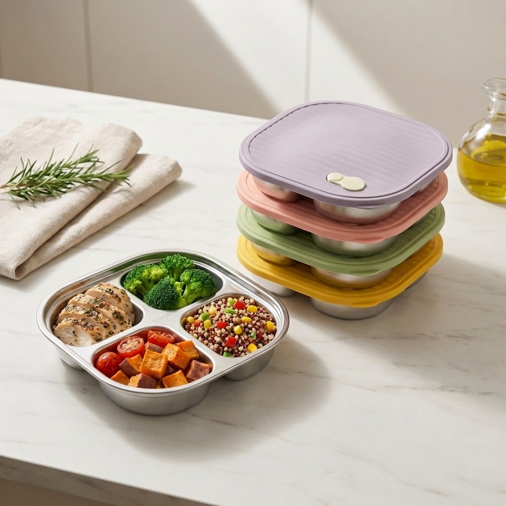 กล่องข้าวสแตนเลส 304 สำหรับไมโ - Meal Prep Diet บทวิจารณ์และราคา
