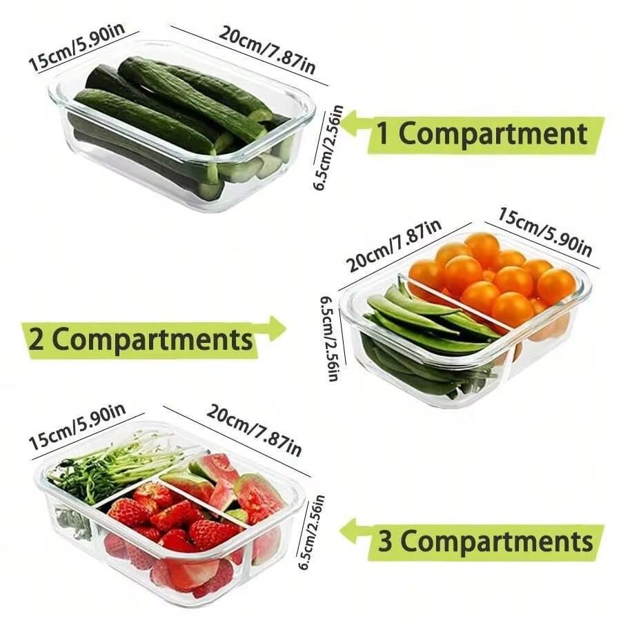 ภาชนะแก้วสำหรับเก็บอาหารพร้อมฝ - Meal Prep Jars With Lids บทวิจารณ์และราคา