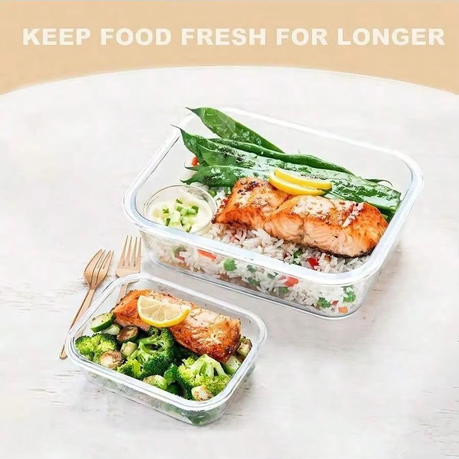 ภาชนะแก้วสำหรับเก็บอาหารพร้อมฝ - Meal Prep Jars With Lids บทวิจารณ์และราคา