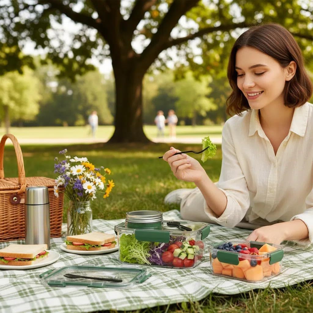 กล่องเก็บอาหารพลังงานแสงอาทิตย - Meal Prep Jars With Lids บทวิจารณ์และราคา