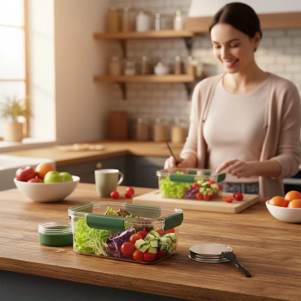 กล่องเก็บอาหารพลังงานแสงอาทิตย - Meal Prep Jars With Lids บทวิจารณ์และราคา