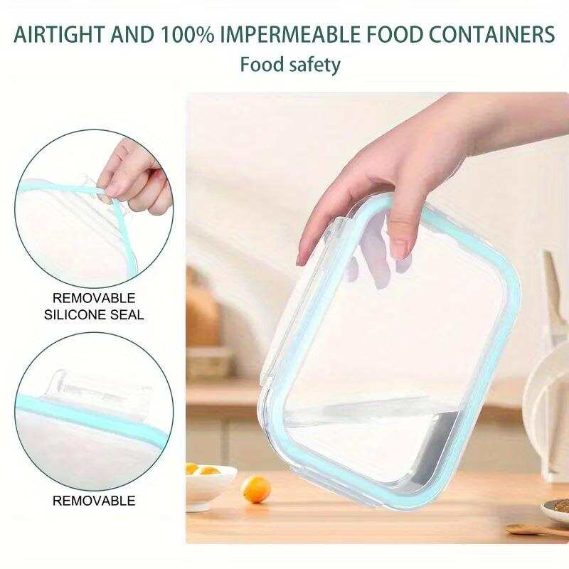 ชุดภาชนะเก็บอาหารแก้วปิดผนึก 1 - Meal Prep Glass Containers บทวิจารณ์และราคา