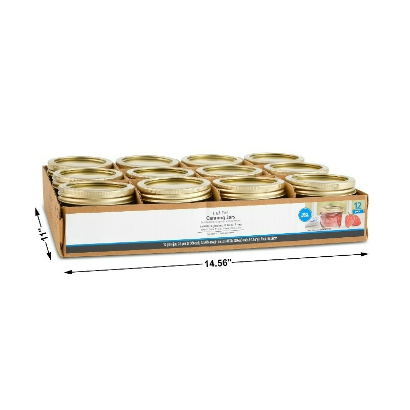 ขวดโหลแก้วขนาด 8 ออนซ์ ปากกว้า - Meal Prep Jars With Lids บทวิจารณ์และราคา