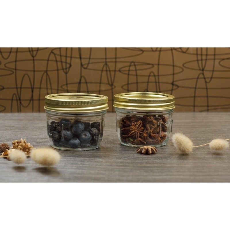 ขวดโหลแก้วขนาด 8 ออนซ์ ปากกว้า - Meal Prep Jars With Lids บทวิจารณ์และราคา