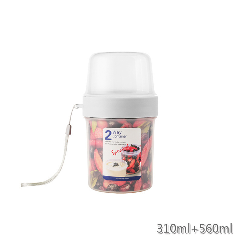 กล่องเก็บอาหารแบบพกพาสองชั้น ป - Meal Prep Yogurt Bowl บทวิจารณ์และราคา