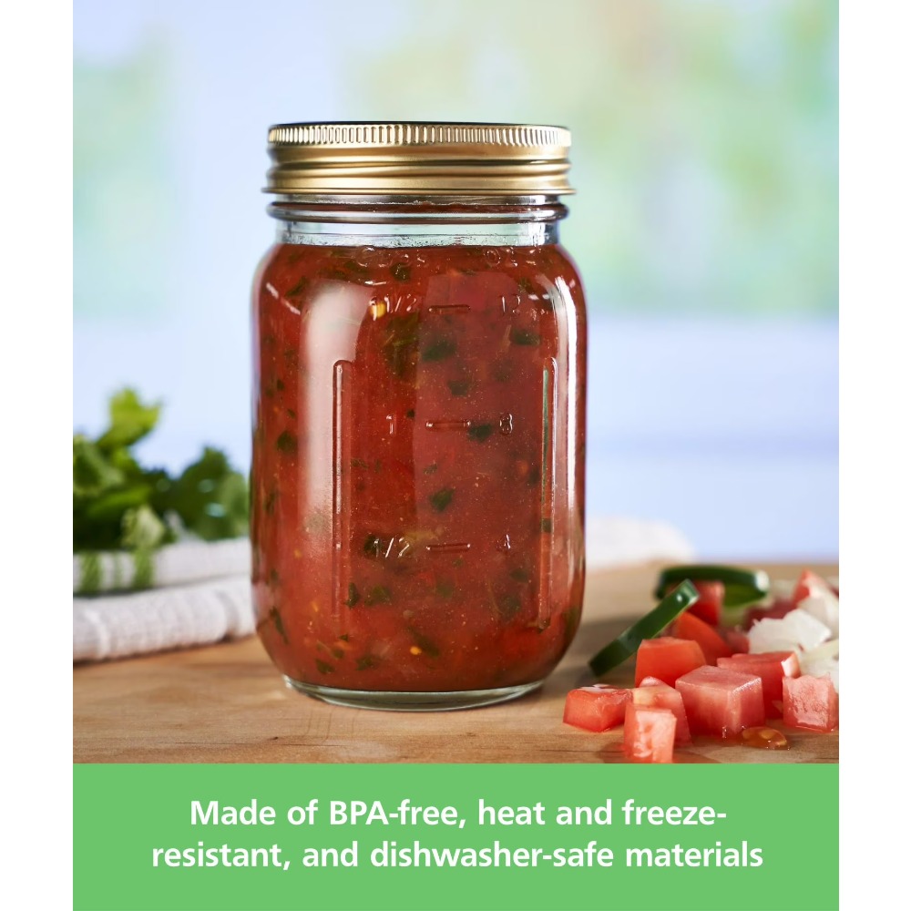 ขวดแก้วเมสันขนาด 16 ออนซ์ ปากก - Meal Prep Jars With Lids บทวิจารณ์และราคา