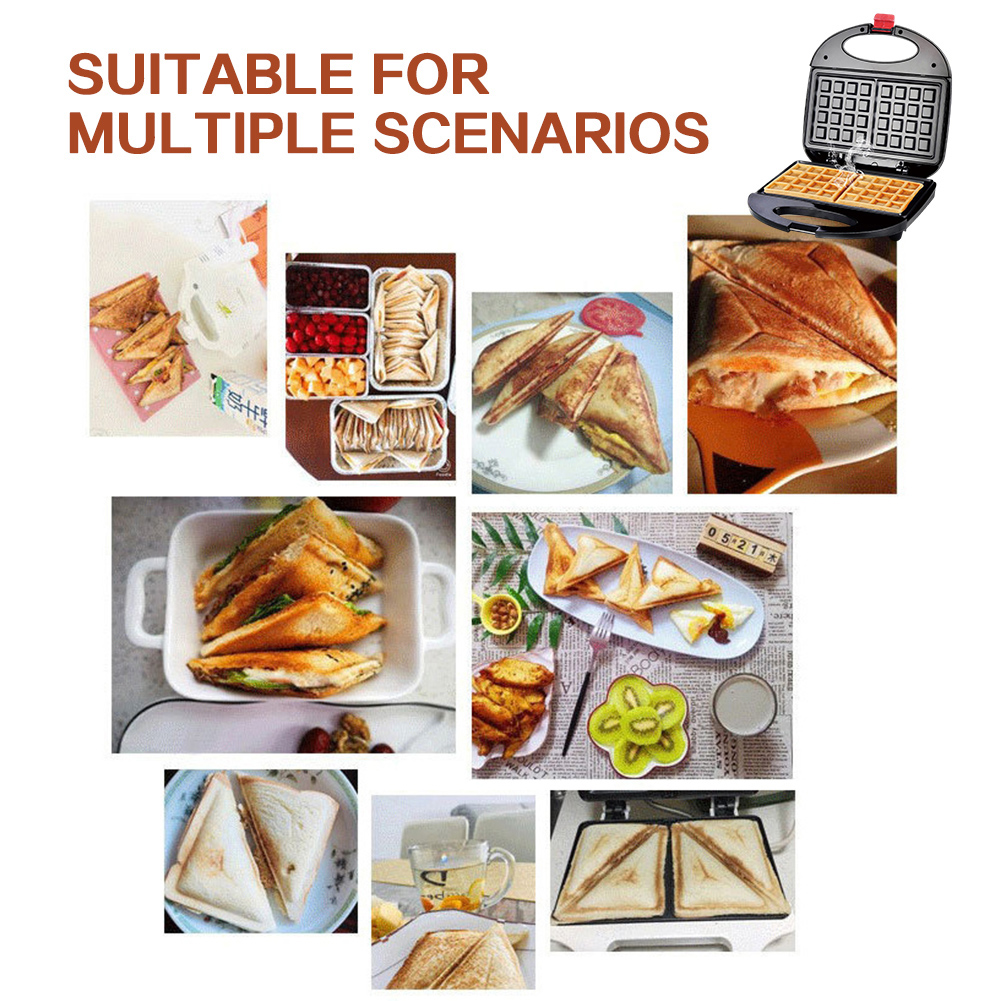 แซนวิชเครื่องปิ้งขนมปังกด 750W - Breakfast Sandwich Press บทวิจารณ์และราคา
