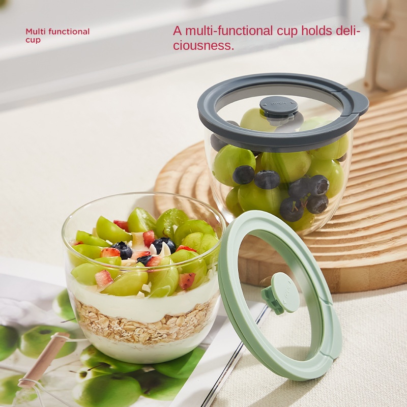 ภาชนะแก้วสำหรับโอ๊ตมีลแบบแช่ข้ - Meal Prep Yogurt Bowl บทวิจารณ์และราคา