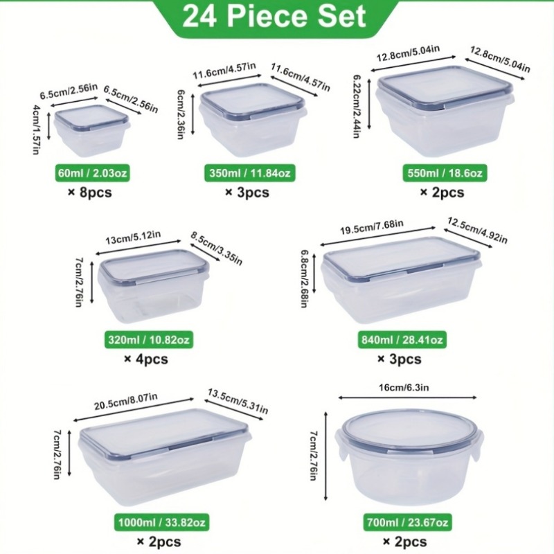ชุดเก็บอาหารปลอดสาร BPA 48 ชิ้ - Meal Prep Glass Containers บทวิจารณ์และราคา