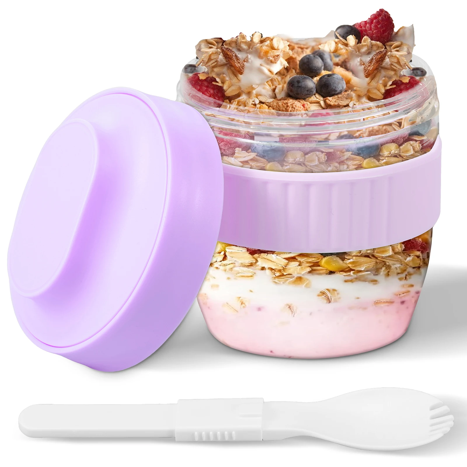 ภาชนะใส่ข้าวโอ๊ตแบบสองชั้นพร้อ - Meal Prep Oatmeal บทวิจารณ์และราคา