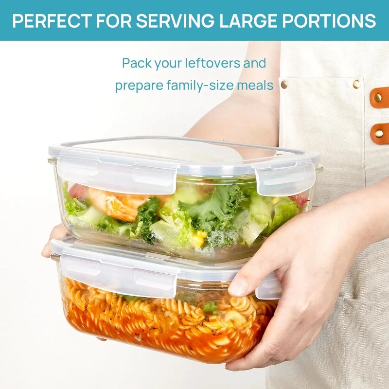 ชุดกล่องเก็บอาหารแก้ว 18 ชิ้น  - Meal Prep Jars With Lids บทวิจารณ์และราคา
