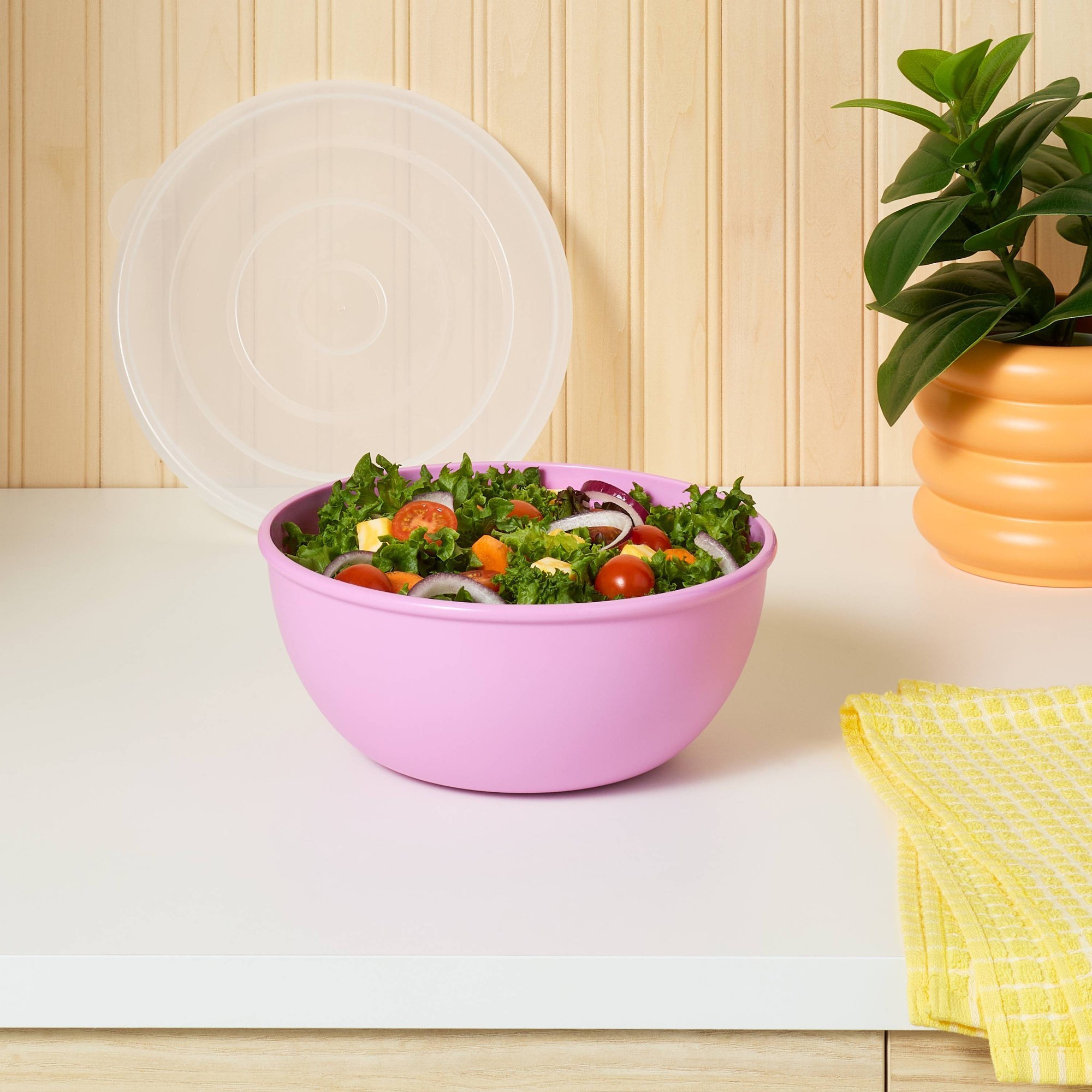 ชามสีชมพูพร้อมฝาปิดเข้าชุด ภาช - Meal Prep Food บทวิจารณ์และราคา