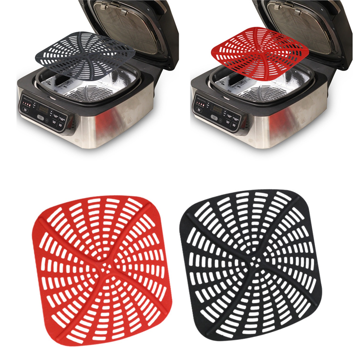 ชุดซิลิโคนรองอบแบบใช้ซ้ำได้ 2  - Ninja Air Fryer Af300 บทวิจารณ์และราคา