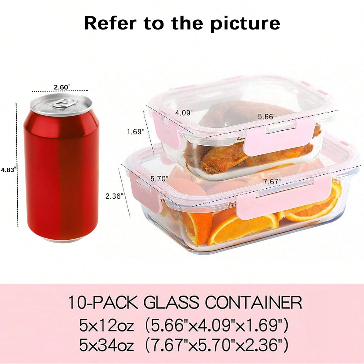 ชุดกล่องแก้วสำหรับเตรียมอาหาร  - Meal Prep Glass Containers บทวิจารณ์และราคา