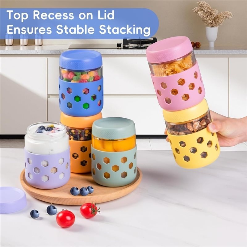 ABMH-ขวดแก้วพร้อมฝาปิดสุญญากาศ - Meal Prep Oatmeal บทวิจารณ์และราคา