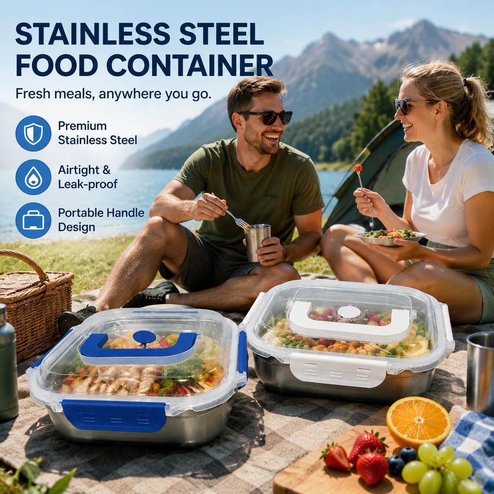ภาชนะเก็บอาหารสแตนเลส กล่องอาห - Meal Prep Jars With Lids บทวิจารณ์และราคา